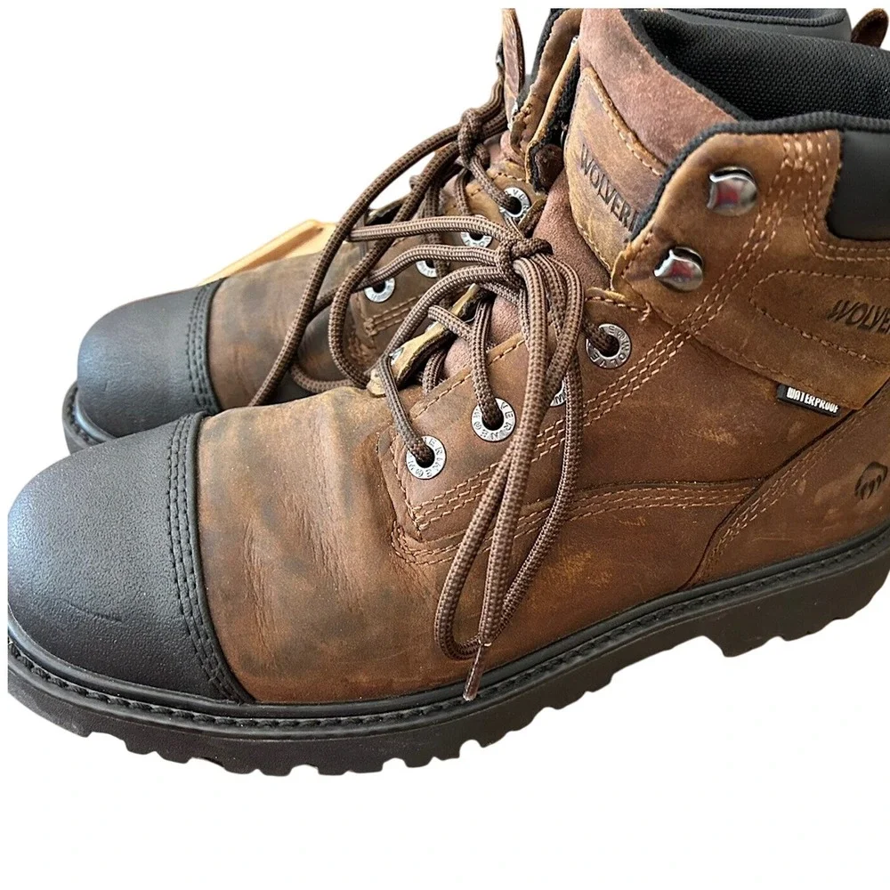 Wolverine Steel Toe Boots Men‎ Size 8 M Waterproof Work Boots ASTM F2413-18
